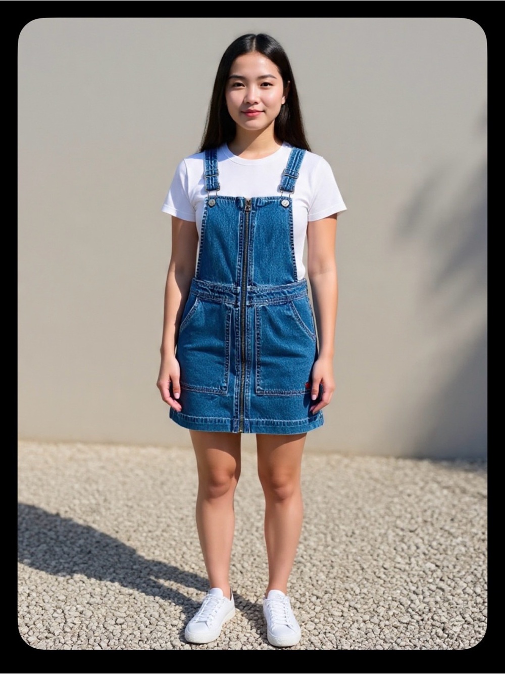 Vintage Y2K Dickies Denim Overall Mini Dress J2017RD –100% Cotton Workwear